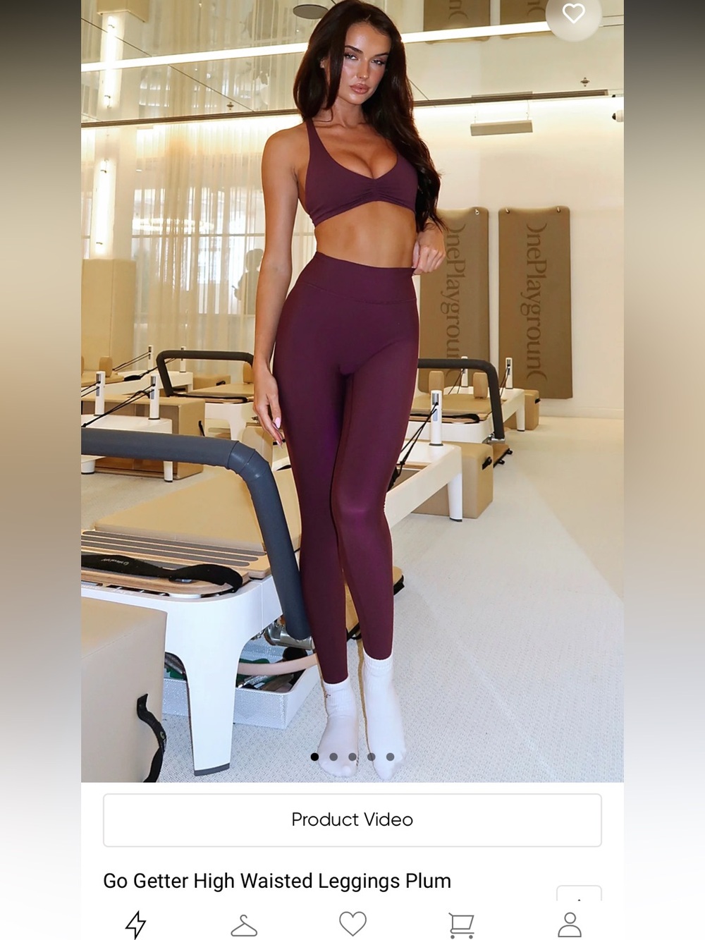 White Fox Boutique Leggings Plum